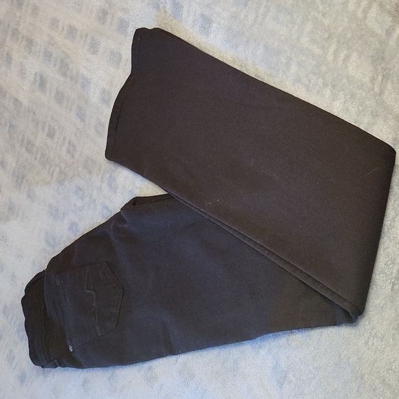 7 For All Man Kind Slim Illusion High Waist All In Luxe Black Jeans - Picture 8 of 14